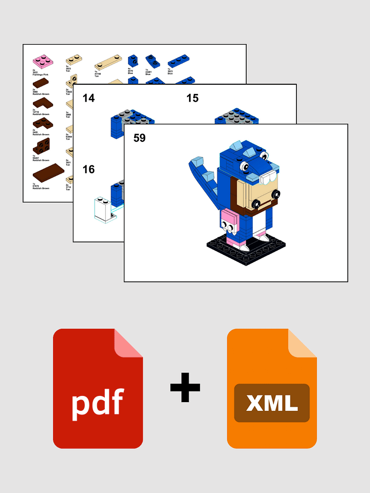 Pix Dino Blue PDF and Parts List product image (2)