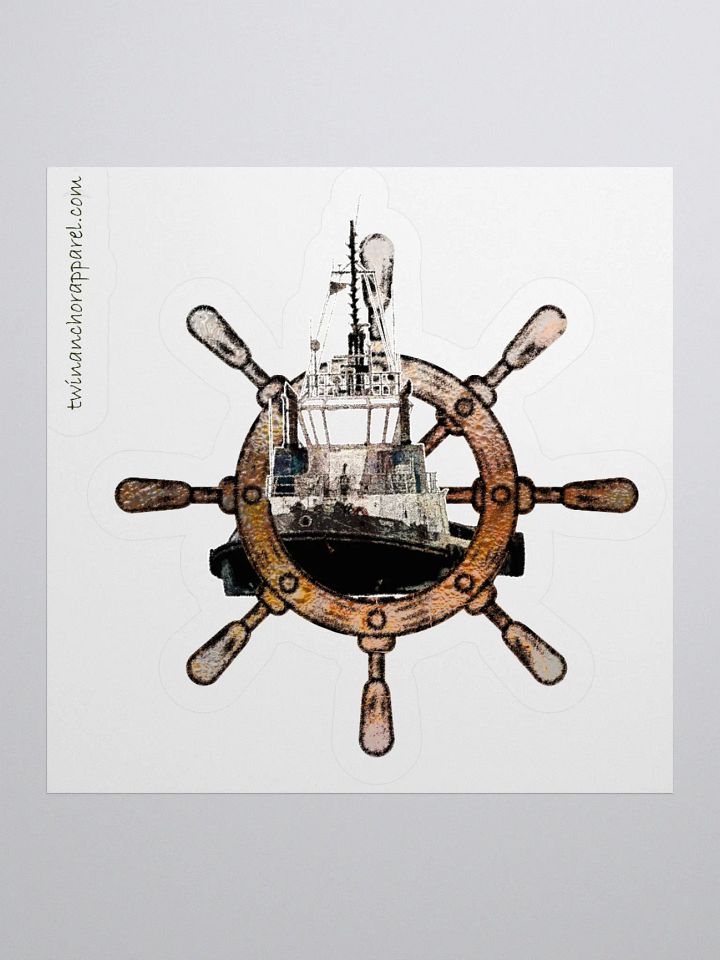 Ship Wheel & Tug Chief Kiss Cut Stickers product image (1)