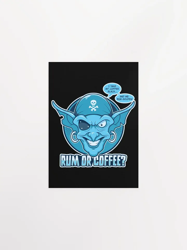 Funny College Student Poster – Coffee & Rum Humor product image (8)
