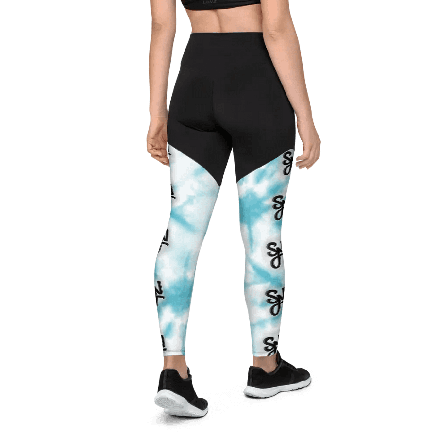 Syn Blue Tie Dye Leggings product image (3)