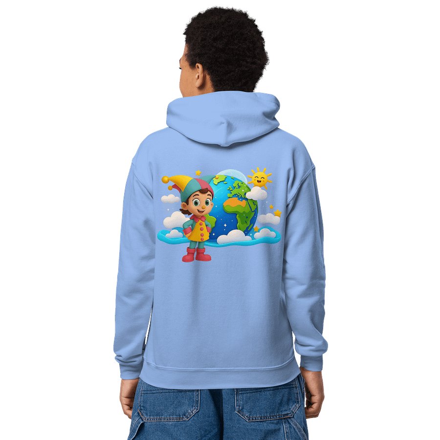 JessyJesty “Planet Earth” Youth Hoodie – Cozy Style for Eco-Loving Kids product image (1)