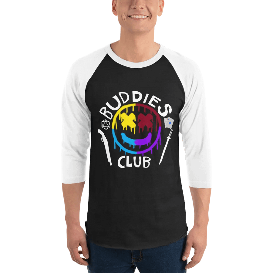 Buddies Club Raglan (Dark Mode) product image (3)
