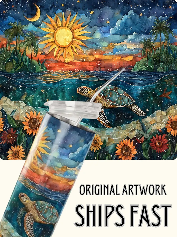 Sea Turtle Dream Stainless Steel Tumbler product image (1)