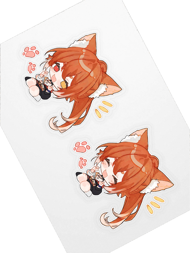 Double Kitzumii Chibi! [Sticker] product image (1)