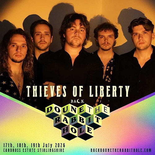 We’re delighted to be performing at next year’s Back Doune The Rabbit Hole. I’m sure we have a song about that… See you there! 🔥