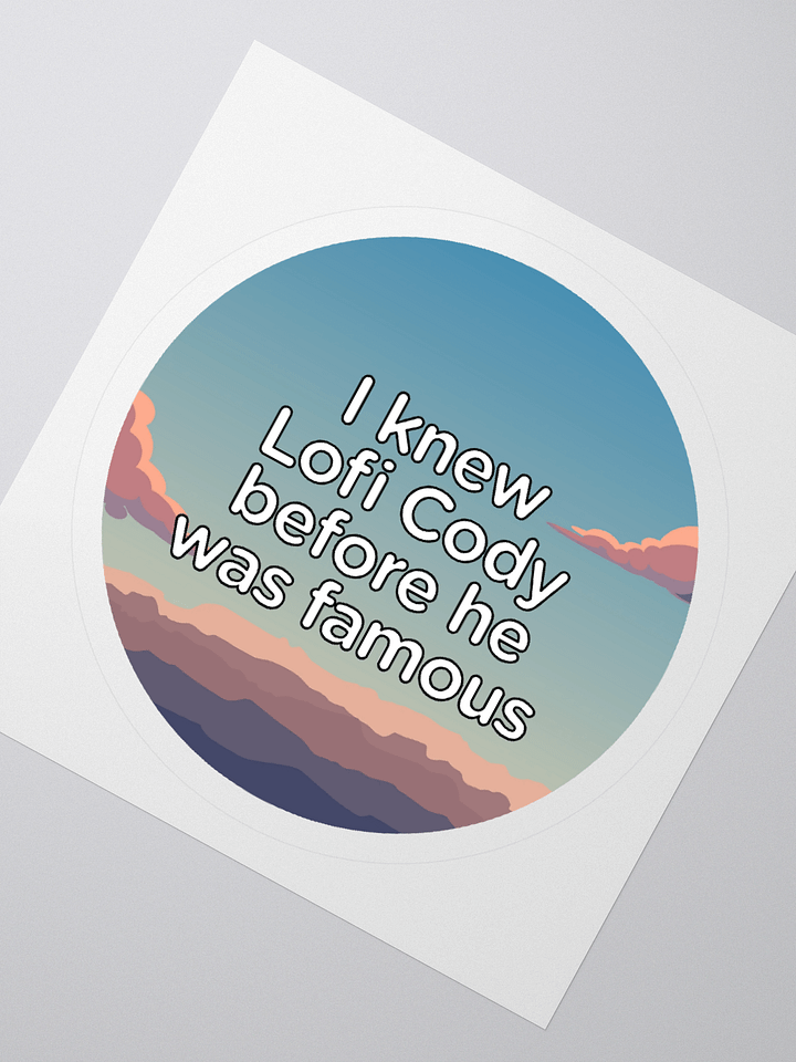 I knew Lofi Cody Sticker product image (2)