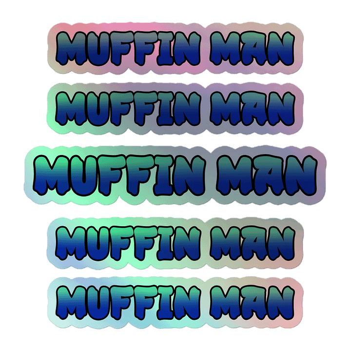 Muffin Man - Holographic Stickers product image (1)