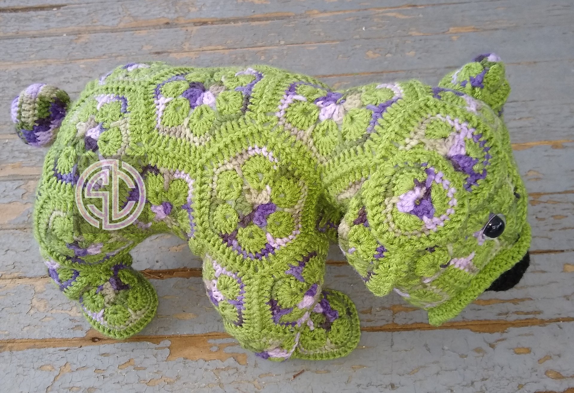 African Flower Bulldog Amigurumi 🐑 product image (2)