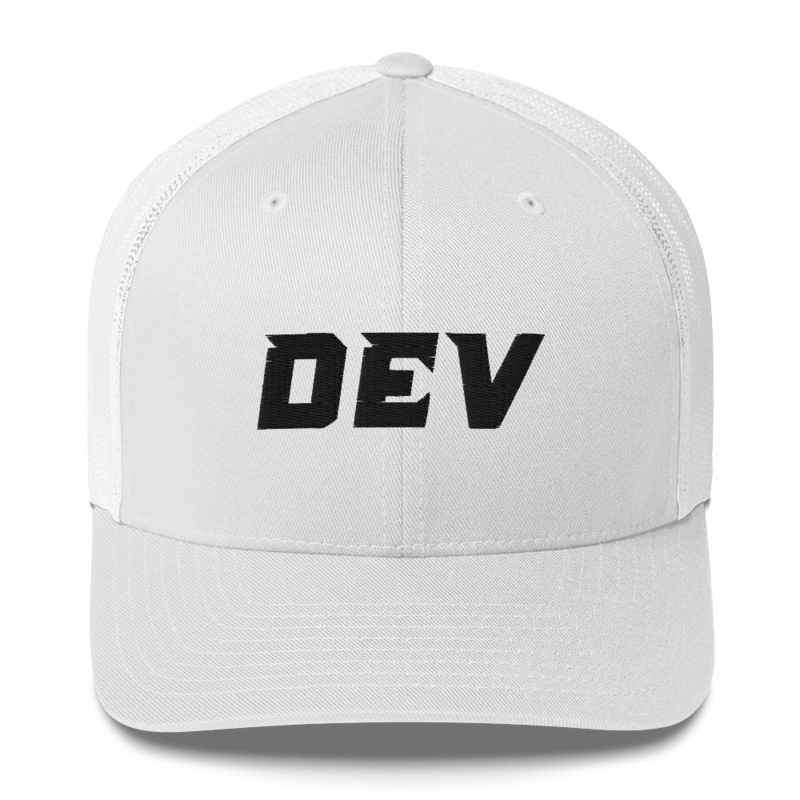 DEV Trucker Hat (White) product image (1)