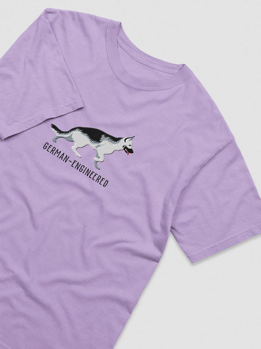 German-Engineered T-Shirt(Embroidered) of a German Shepherd(Silver) product image (35)