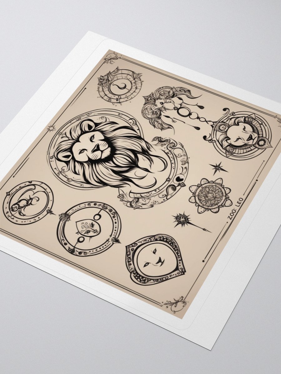 Zodiac Leo Kiss-Cut Sticker product image (9)