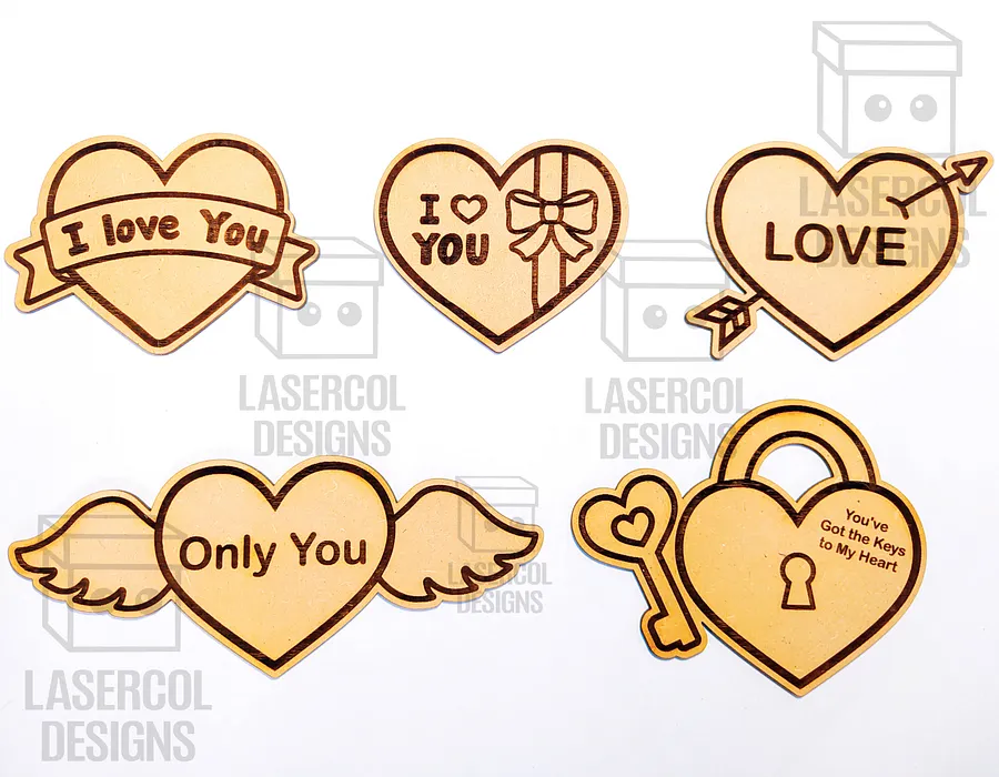 Hearts Set 3 - Laser Cut Files product image (7)
