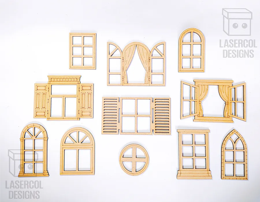 Windows Cut Outs - Laser Cut Files product image (7)