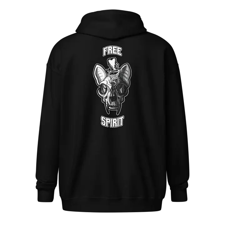 Free Spirit Skull Zip Hoodie product image (1)