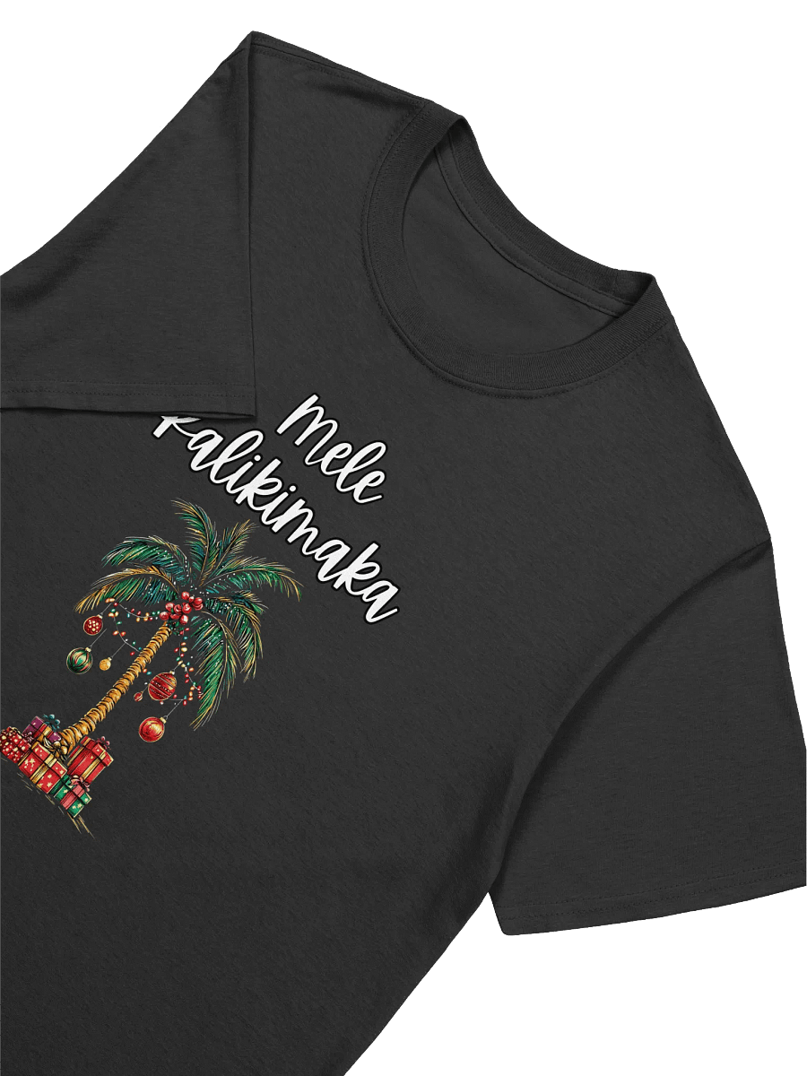 Mele Kalikimaka Decorated Palm Tree Unisex Christmas T-Shirt product image (12)