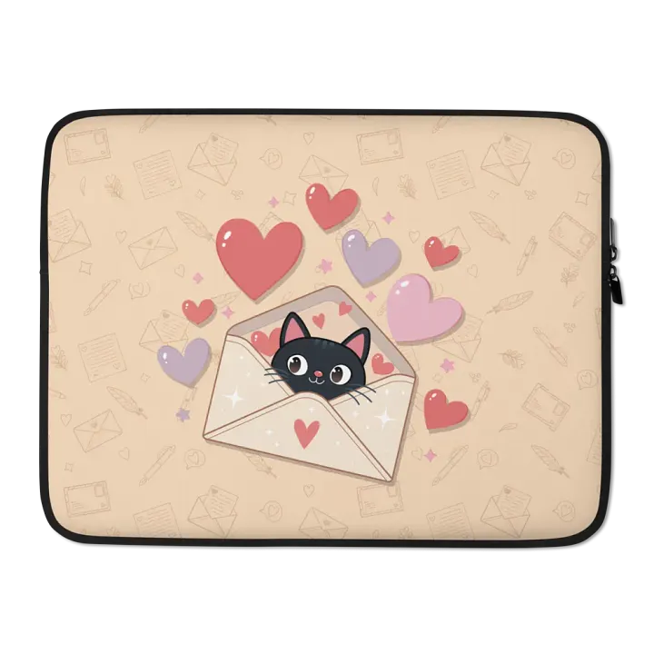 Feline Valentine Envelope - laptop SLEEVE product image (2)