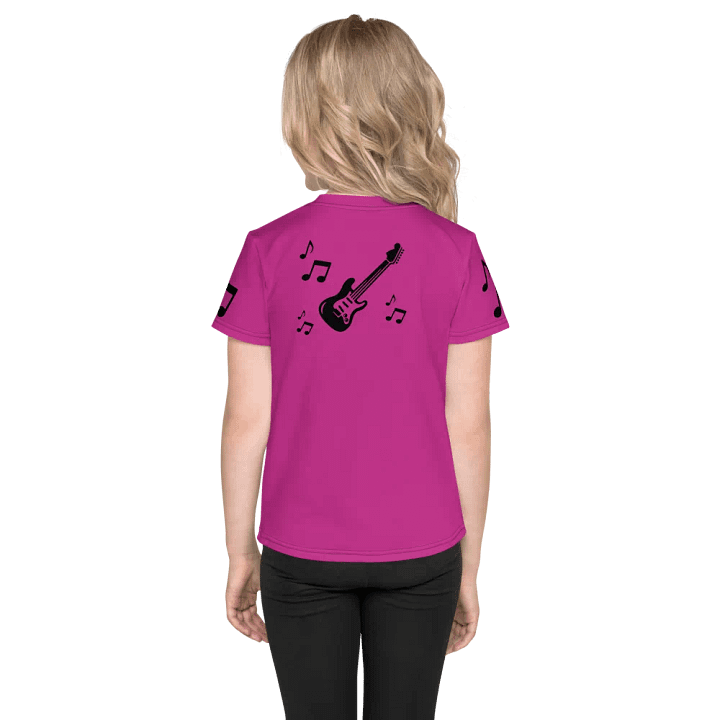 My Guitar (art by Dina R.) acrylic painting - Kids Crew Neck T-Shirt product image (2)