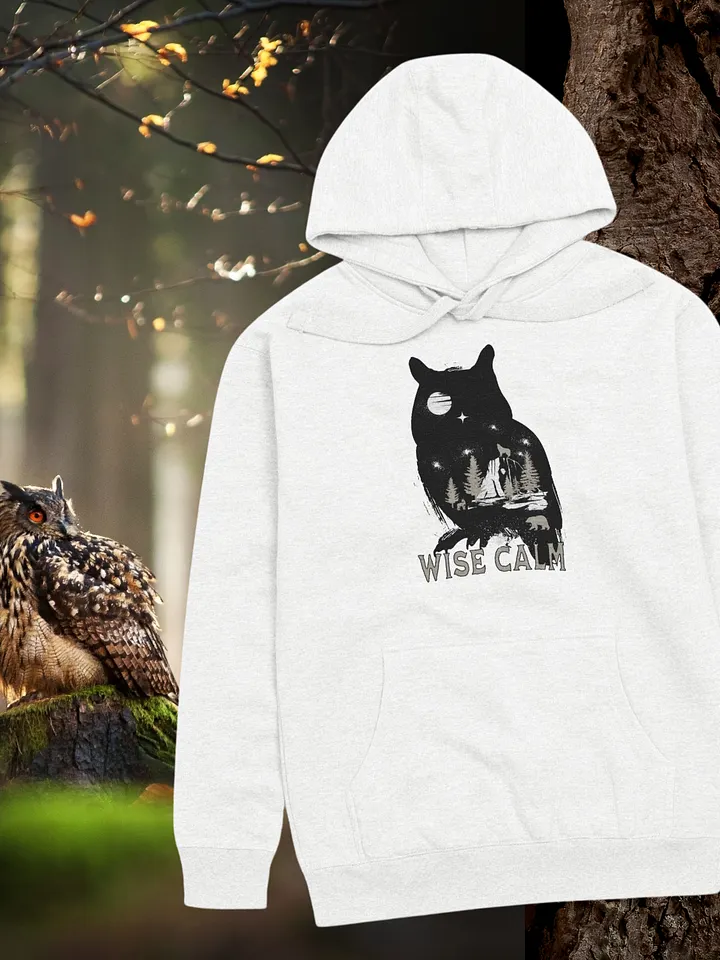 Wild Wisdom Nature Hoodie- Owl and Forest Guardians product image (2)