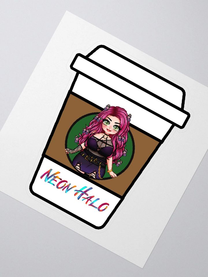 Neon Halo Coffee Sticker product image (5)