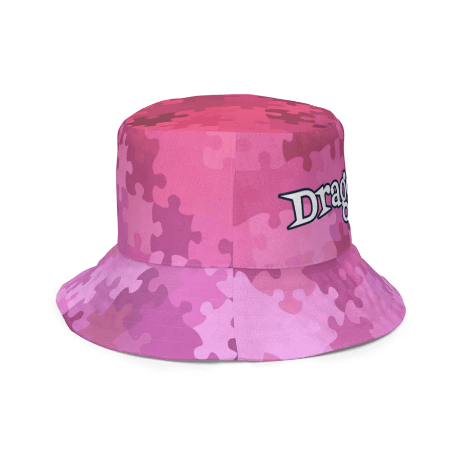 How Puzzling Pink Reversible Bucket Hat product image (7)