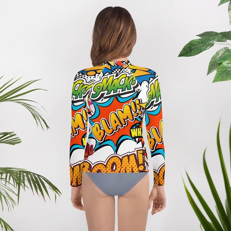 Dynamic Comic Action All-Over Print Youth Rash Guard product image (12)