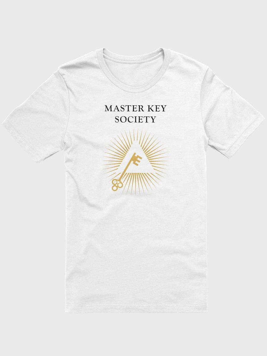 Master Key Logo & Name T-Shirt in White product image (1)
