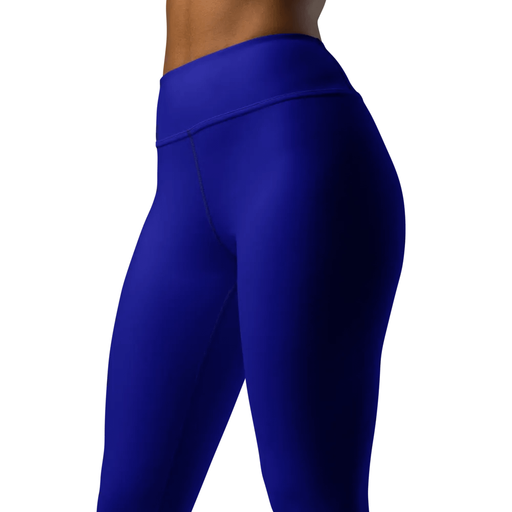 Plain Color Navy Blue Yoga Leggings product image (3)