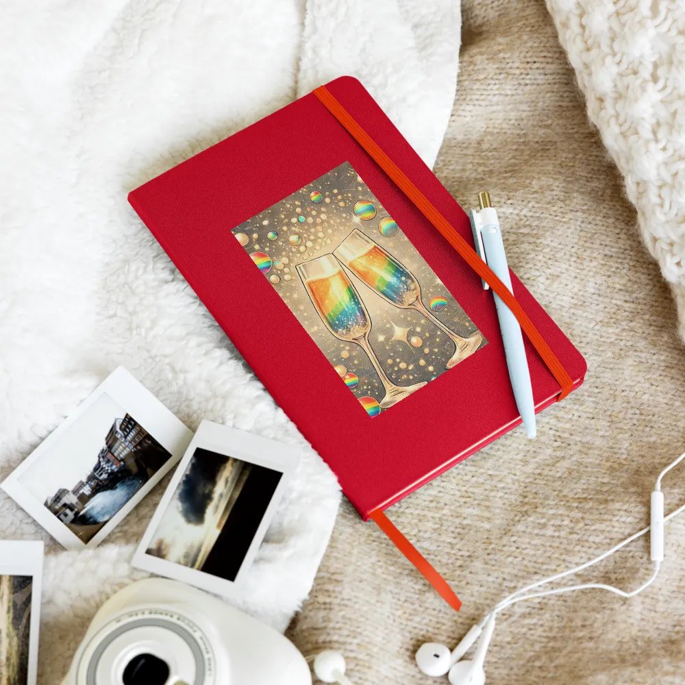 Rainbow Champagne Celebration Journal / Guestbook - RED product image (10)