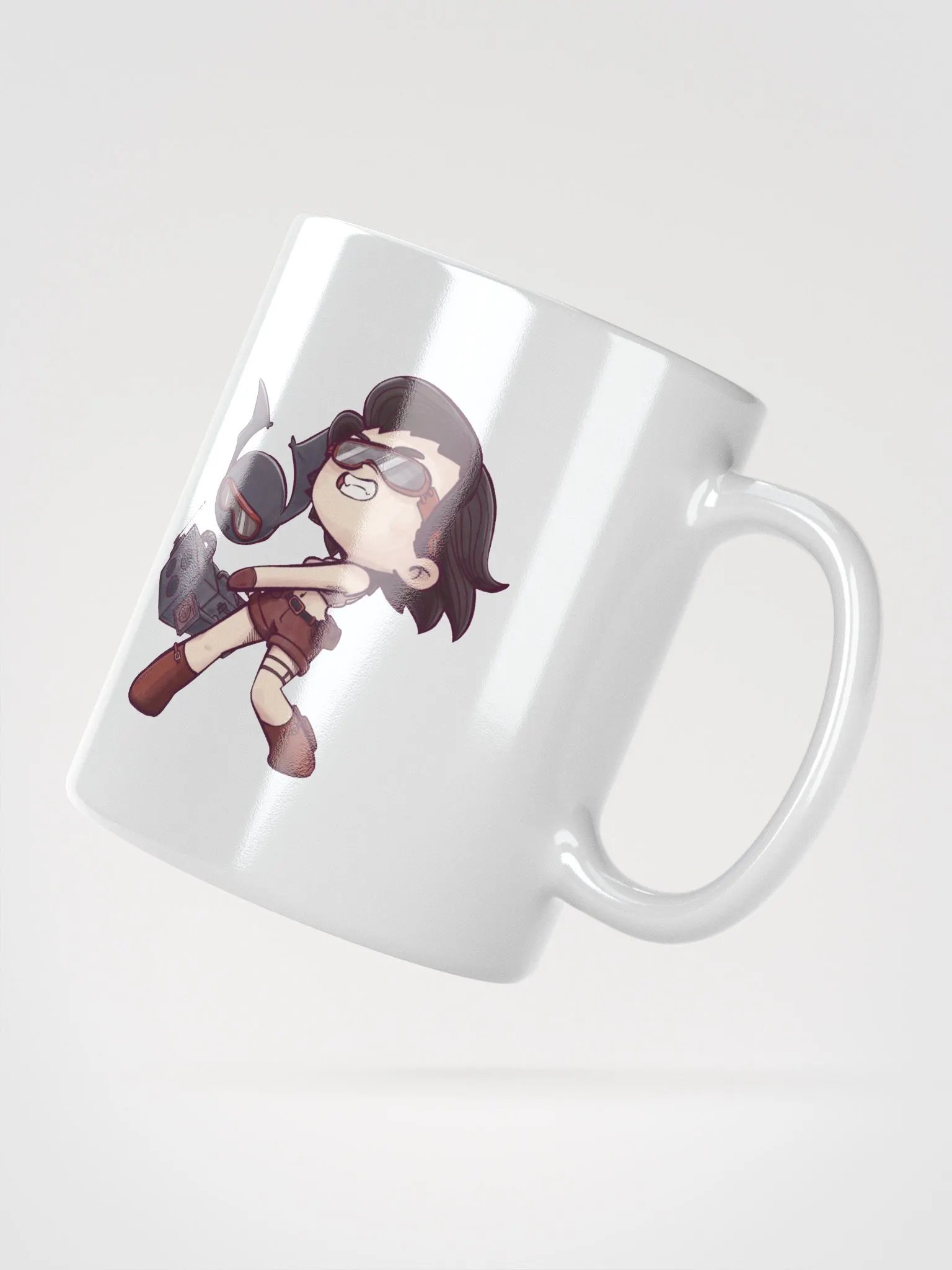 She & Her Pet | White Glossy Mug product image (2)
