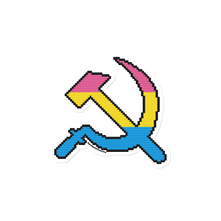 Pan Pride Hammer & Sickle Die Cut Magnet product image (2)