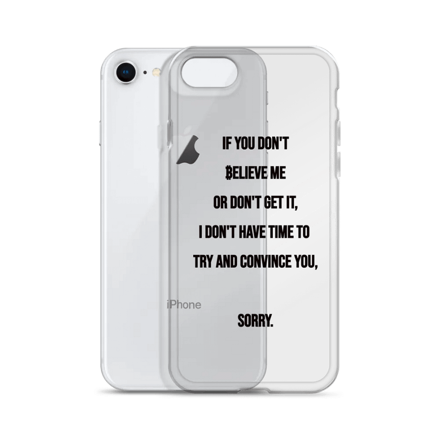 SATOSHI Quote - iPhone Clear Case product image (2)