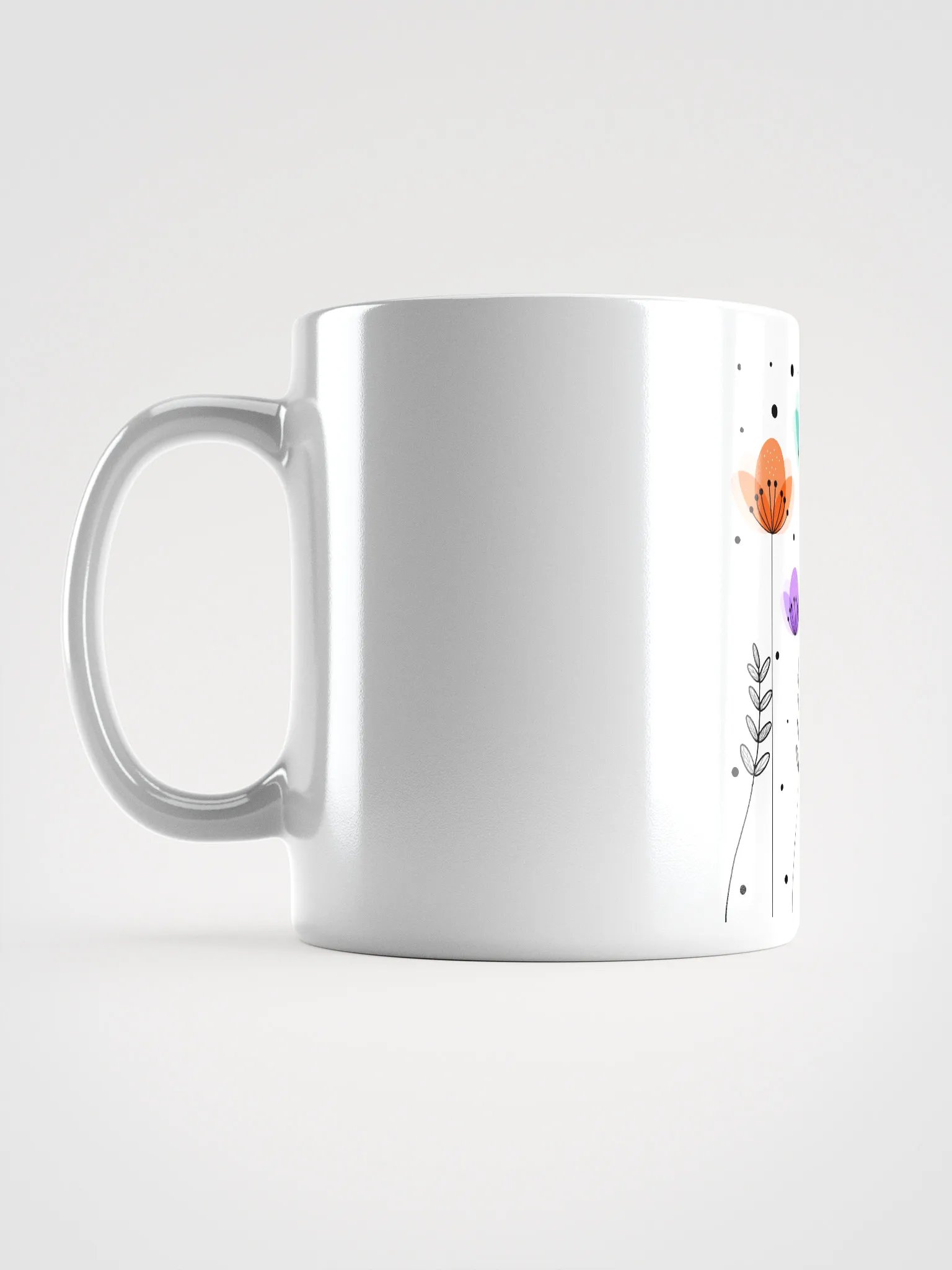 Whimsical Wildflowers White Glossy Mug product image (18)