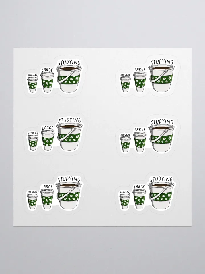Coffee Study Sticker (MEDIUM Sheet) product image (1)