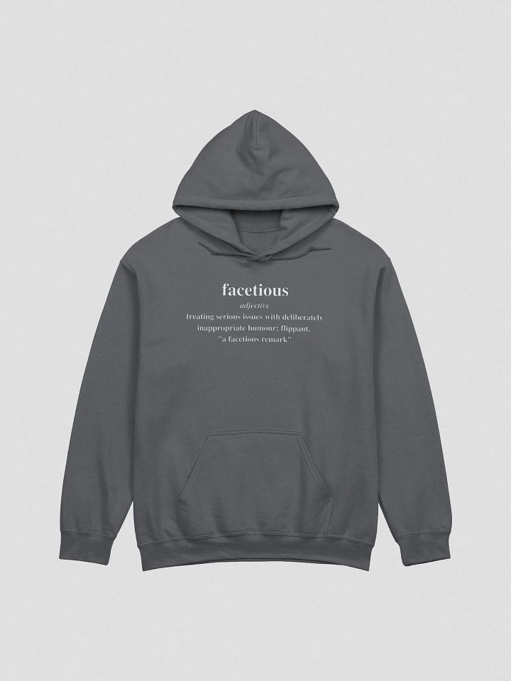 Facetious Hoodie (White Text) product image (1)