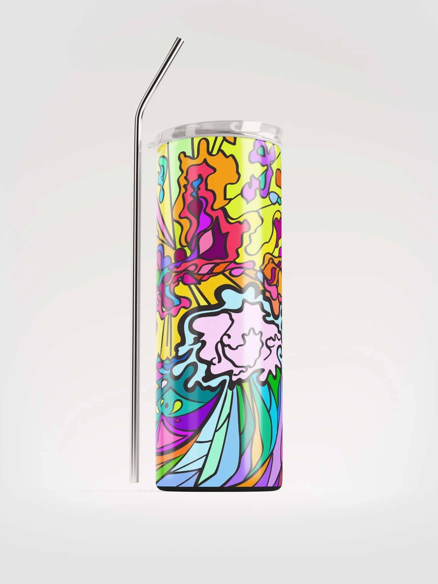 Vibrant Stainless Steel Tumbler - Wave at Sunset product image (1)