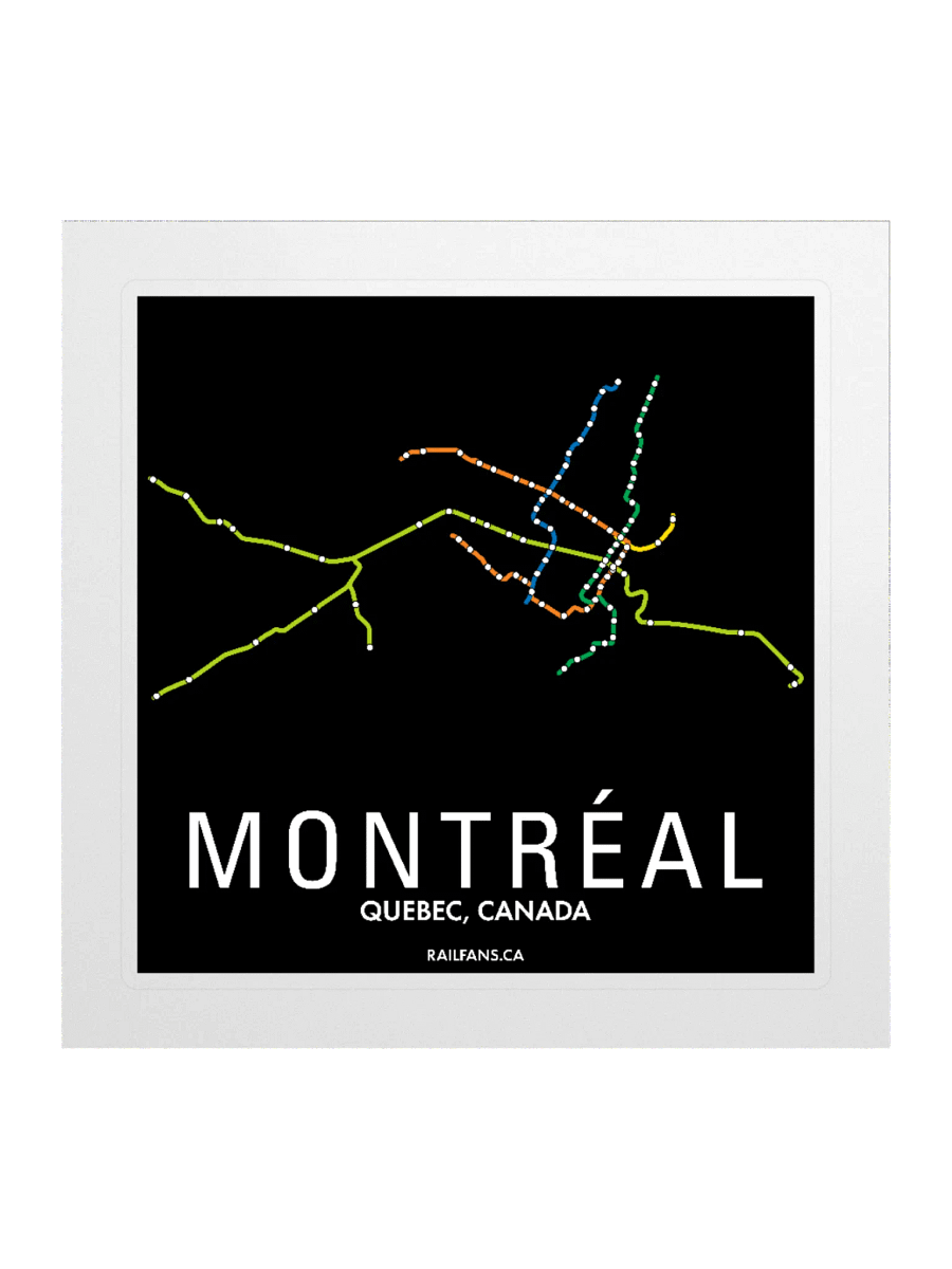 The Rail Fans Canada Transit Sticker - Montreal product image (2)