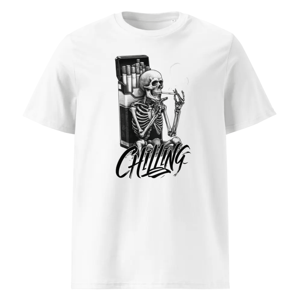 Chillin' Skeleton Organic Tee product image (1)