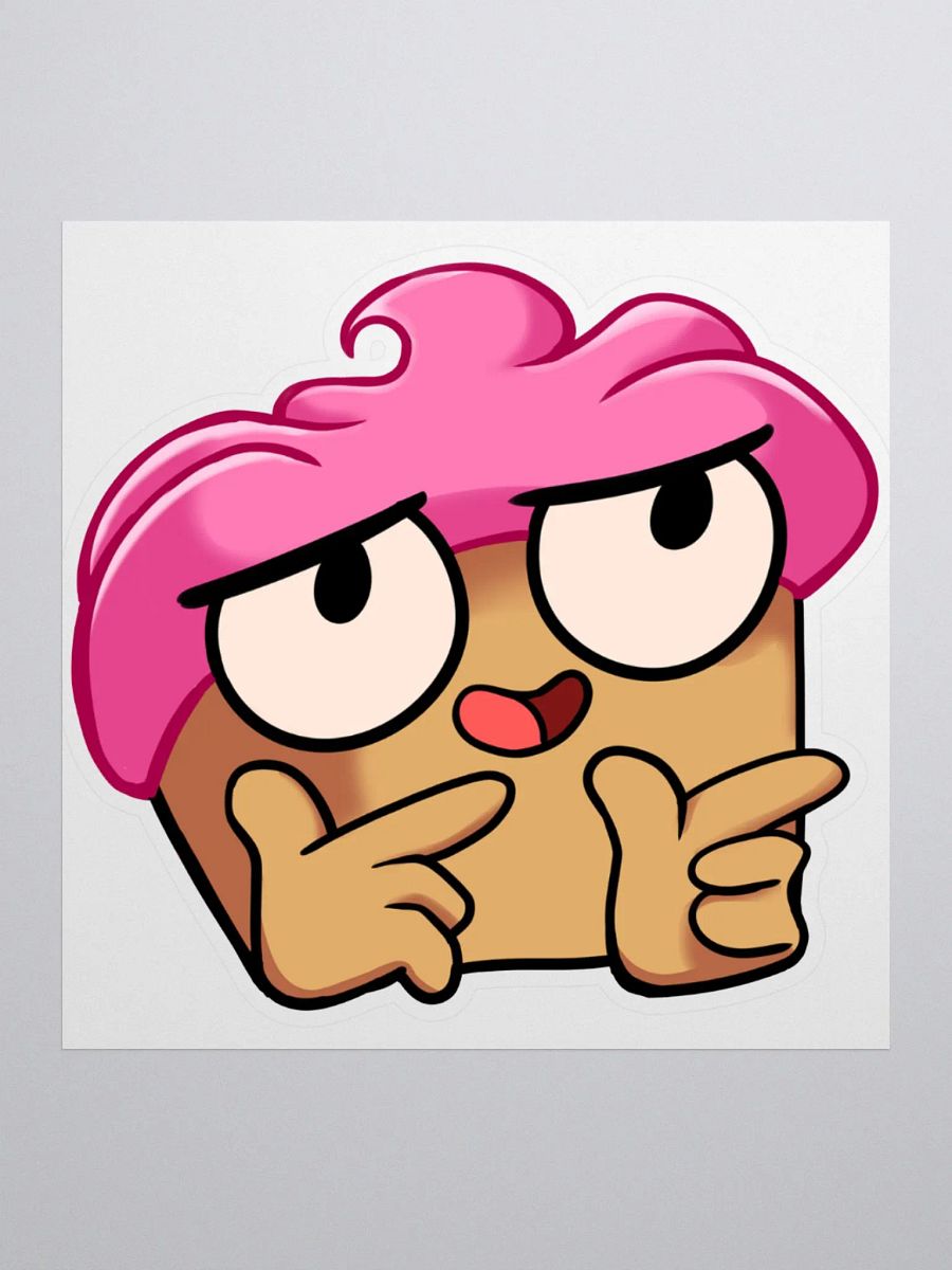 Cuppy Finger Guns Emote Sticker product image (1)