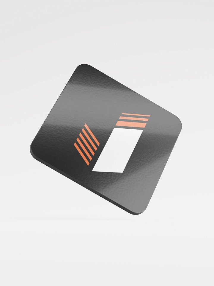 CLASSIC Logo Cork Coaster • Black product image (1)