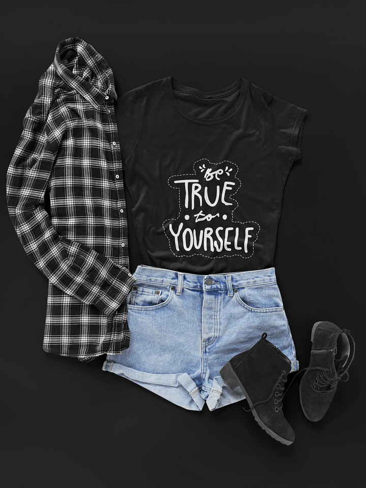 Be True to Yourself Black Unisex T-Shirt product image (1)