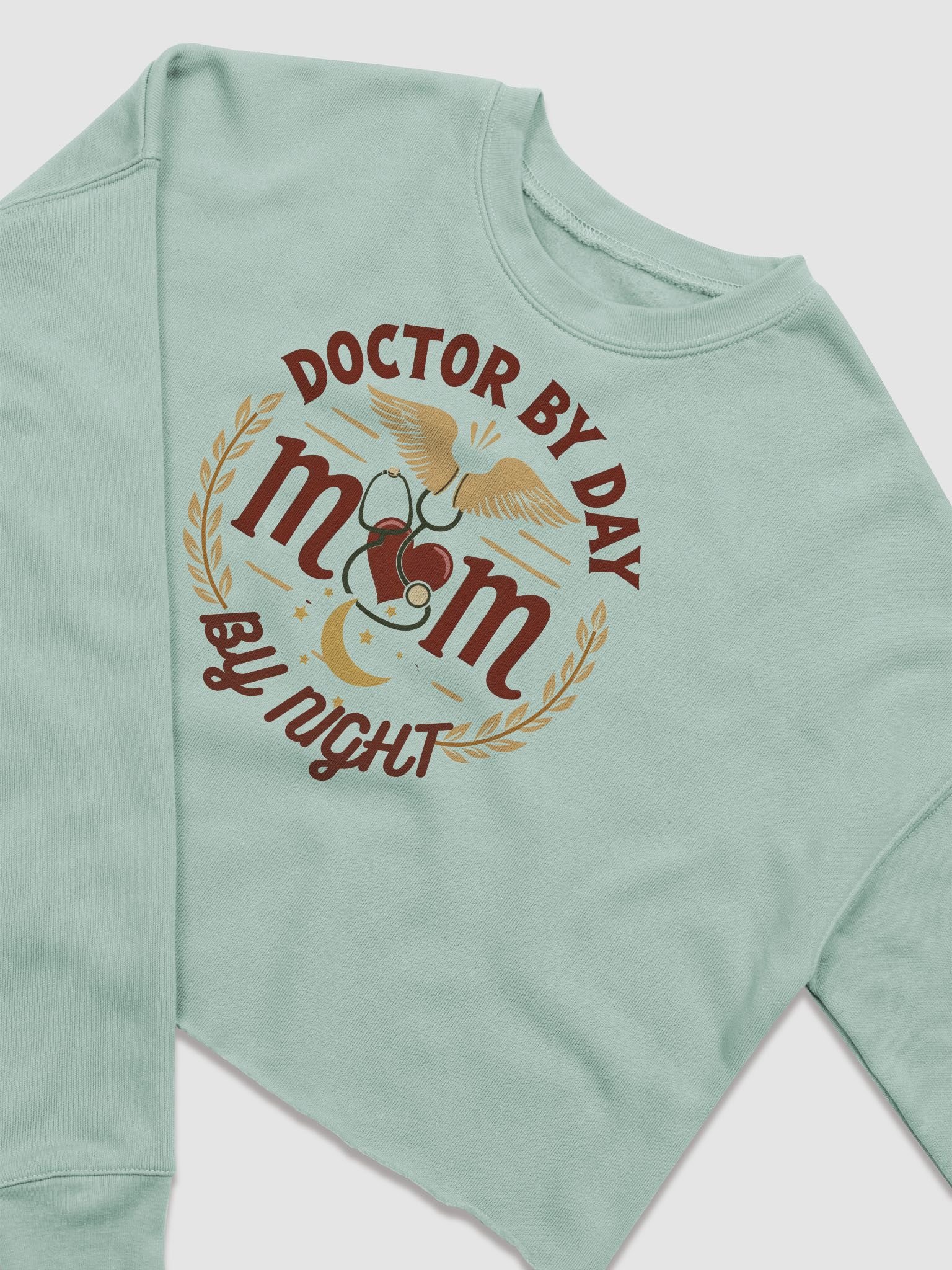 Doctor by Day, Mom by Night Fleece Crop Sweatshirt product image (9)