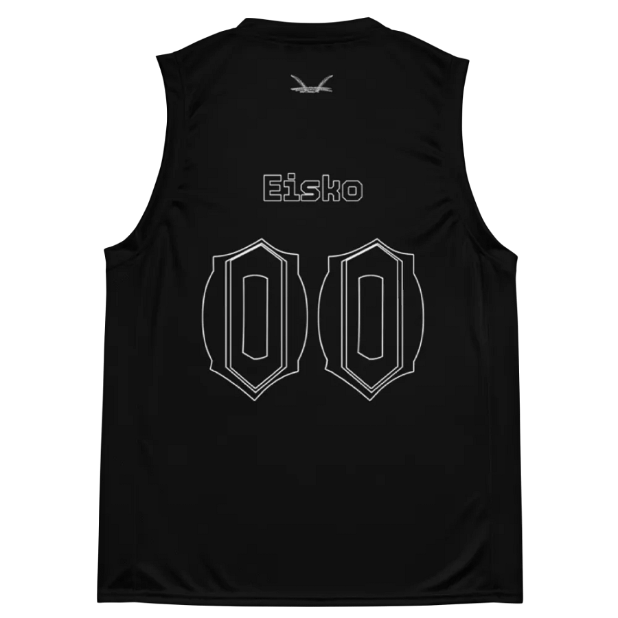 Eisko - Black - Recycled Unisex Basketball Jersey - Black HApex Gear Black Logo product image (11)