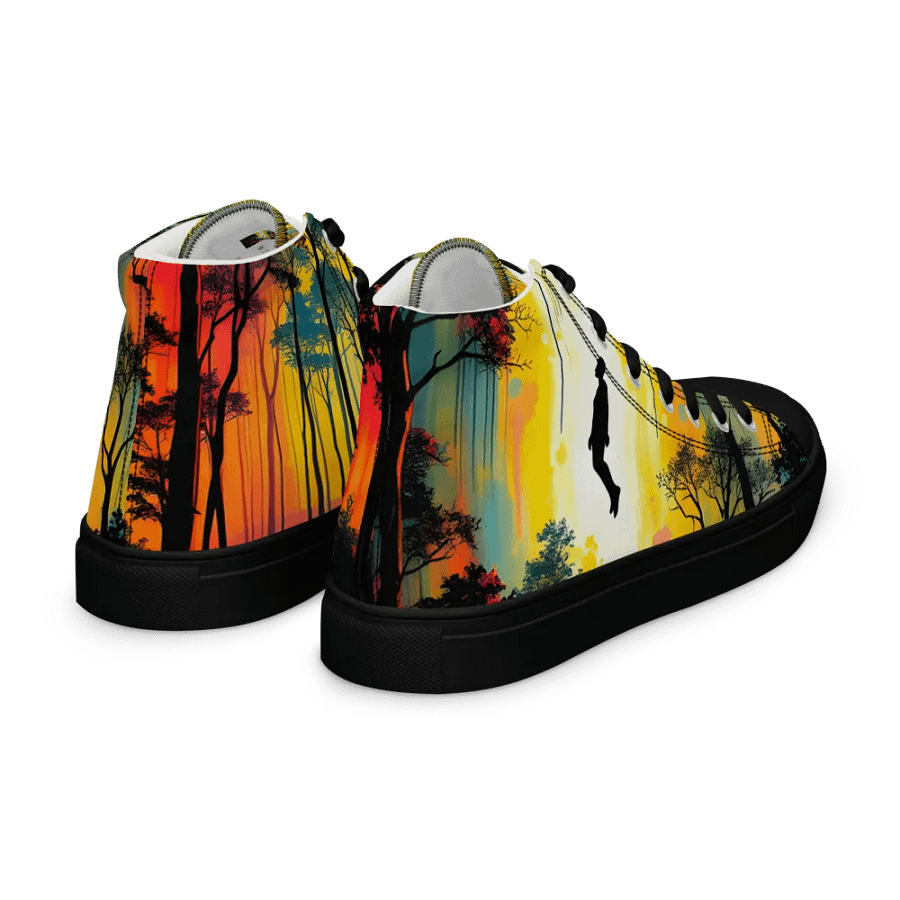Ethereal Forest Levitation Women's canvas High Tops product image (7)