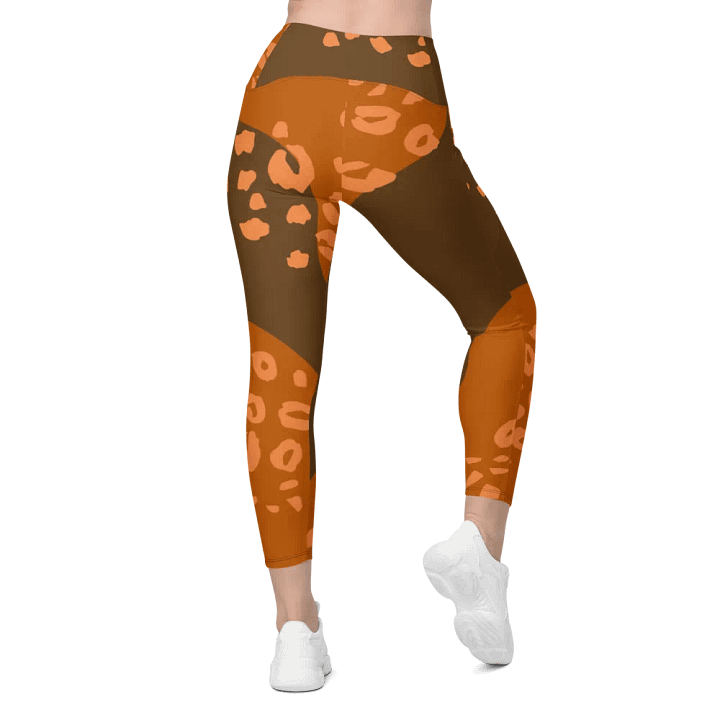 Orange Organic Flow All-Over Leggings product image (2)