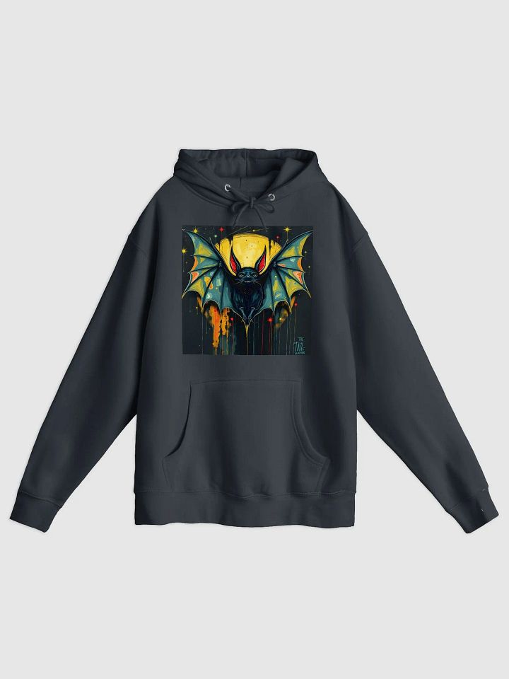 Drip ink colorful bat,Cozy Comfort Unisex Hoodie product image (1)