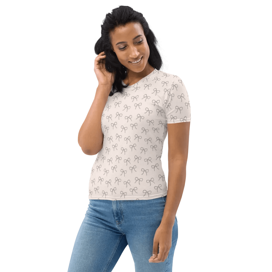 Dainty Gray Bows Women's T-Shirt product image (11)