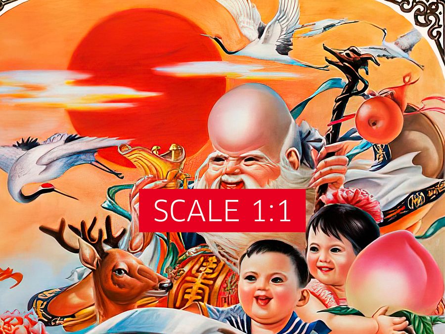 Heaven increases the years, man gets older, China 1989 — Chinese space retro poster propaganda, propaganda poster, soviet art, soviet space product image (4)