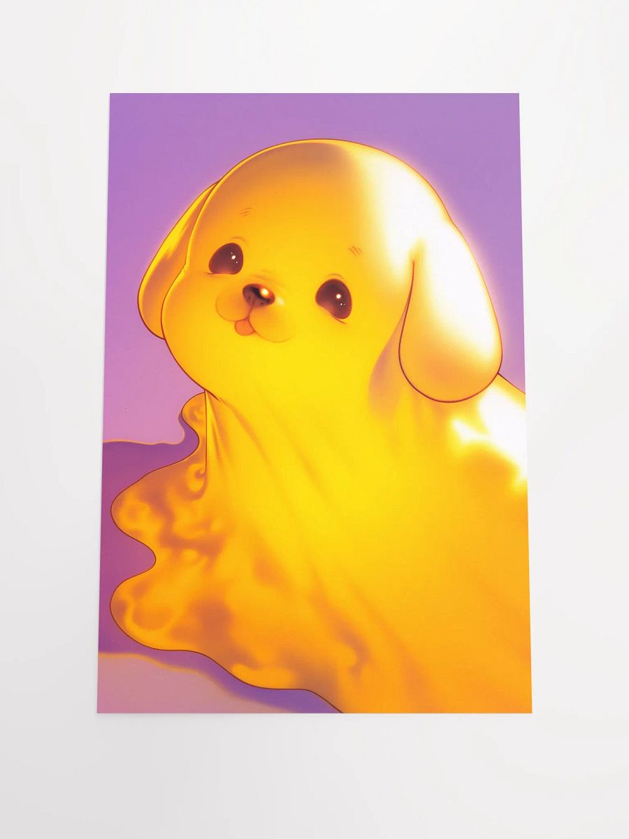Yellow Ghost Dog Poster product image (1)