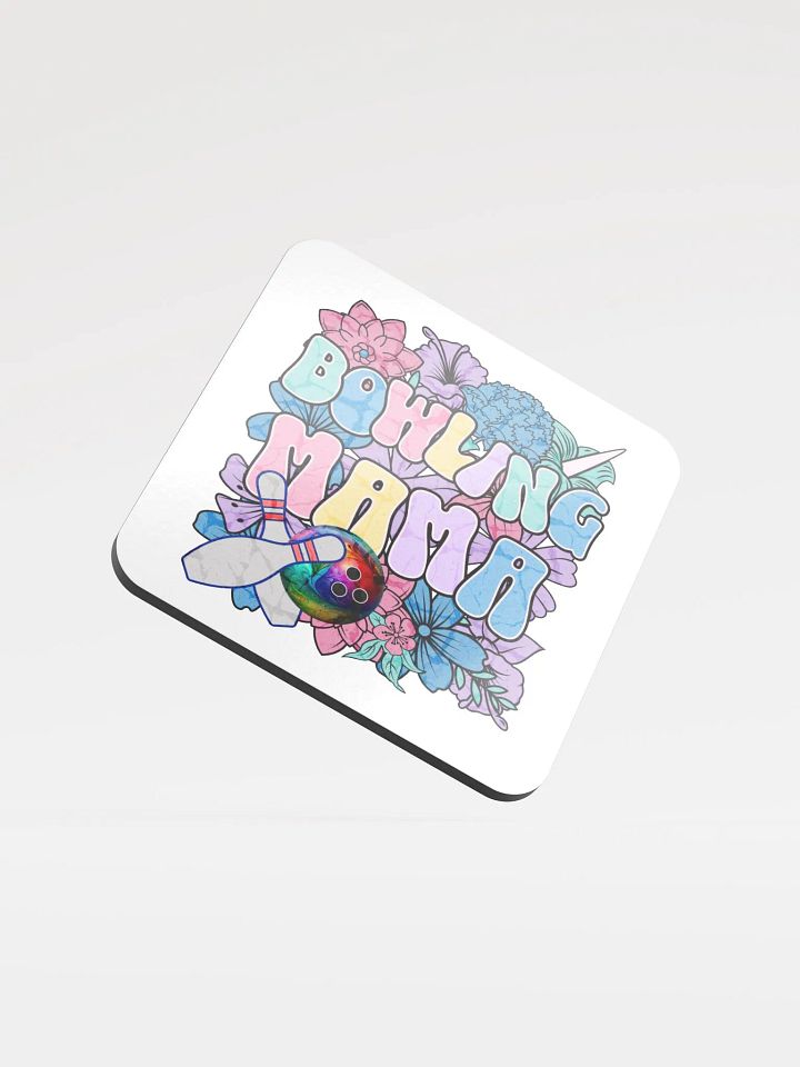 Bowling Mama Floral Cork Coaster product image (1)
