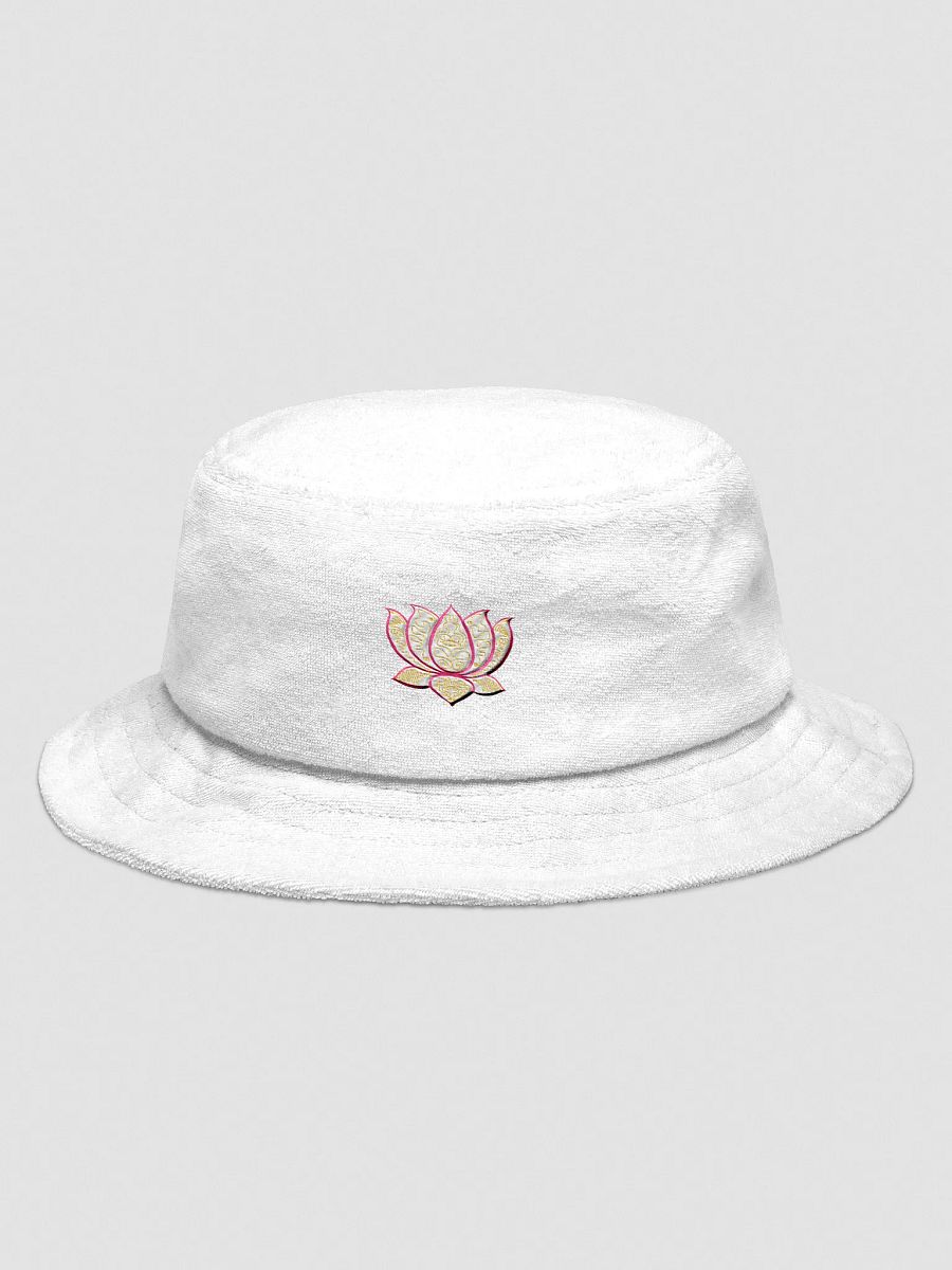 Golden Lotus Terry Cloth Bucket Hat product image (1)